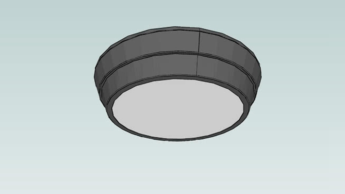 吸顶灯 草图大师模型