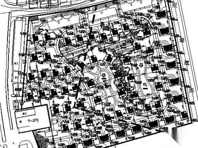南京某别墅区整体景观设计套图 居住区景观