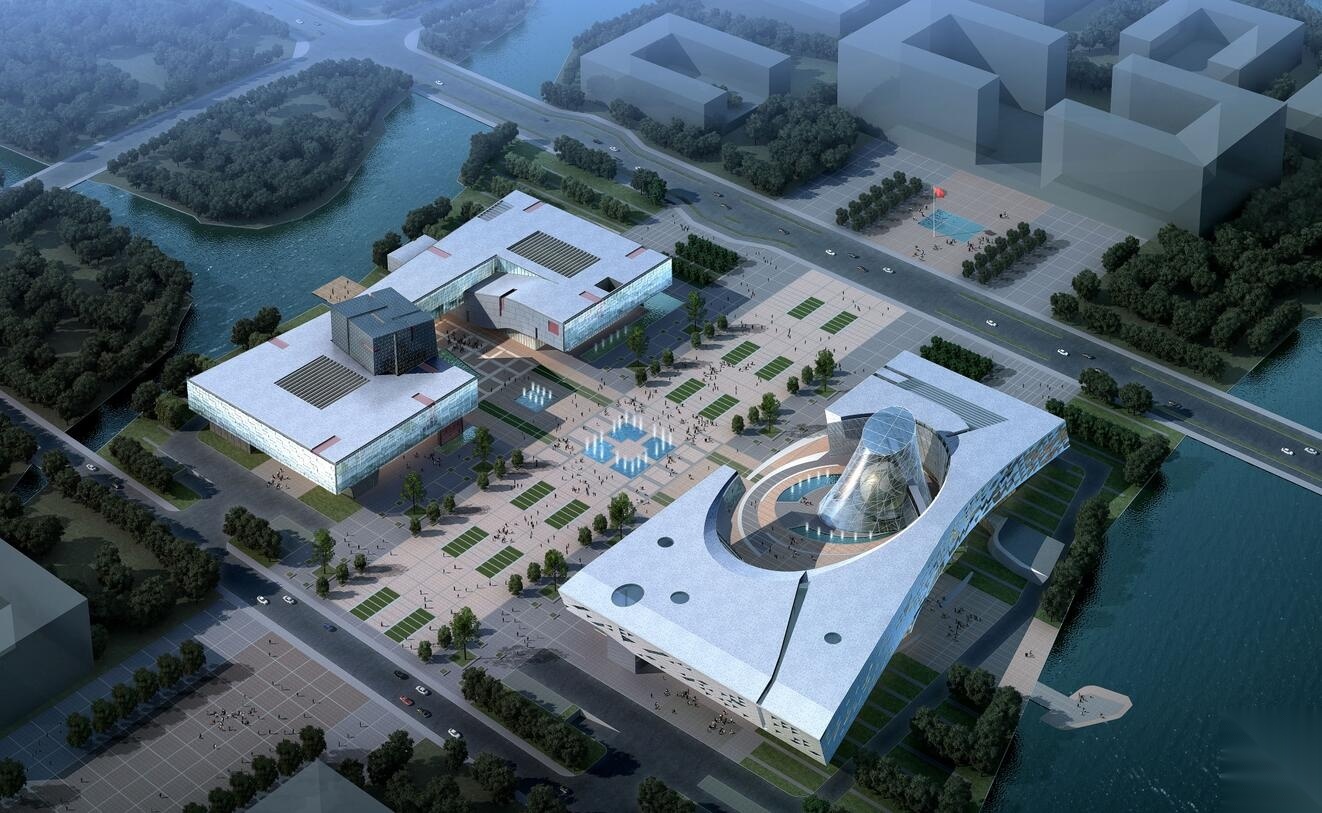 [浙江]某科技馆文体建筑方案设计（CAD+SU+文本）. 建筑 科技馆