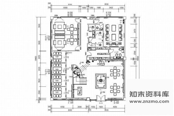 施工图江西优雅中式风格商务茶馆室内装修图含效果图