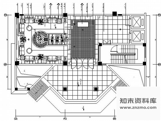 施工图五星酒店餐饮门厅施工图