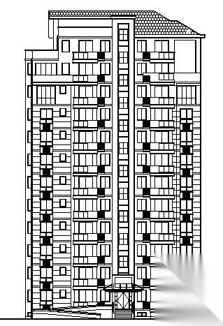 [宜兴]某十二层住宅楼建筑施工图