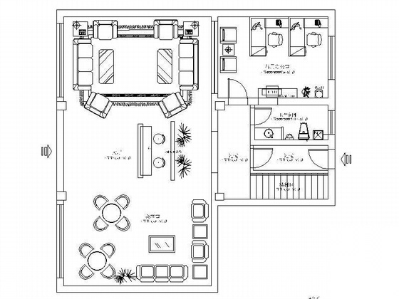 [浙江]某设计工作室装修图纸 工装空间