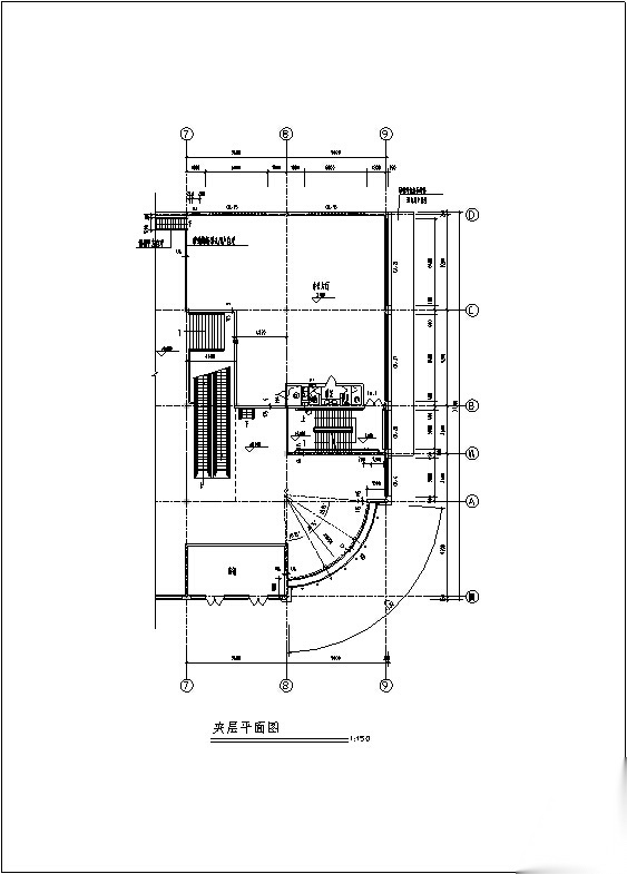 大连某多层购物广场商业建筑设计施工图CAD