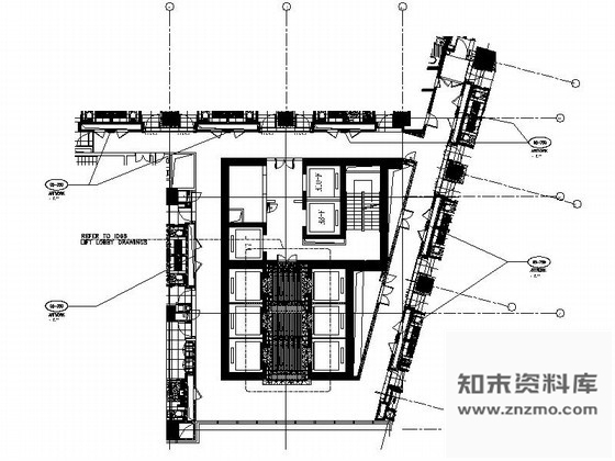 施工图广州某国际酒店客房走廊装修图