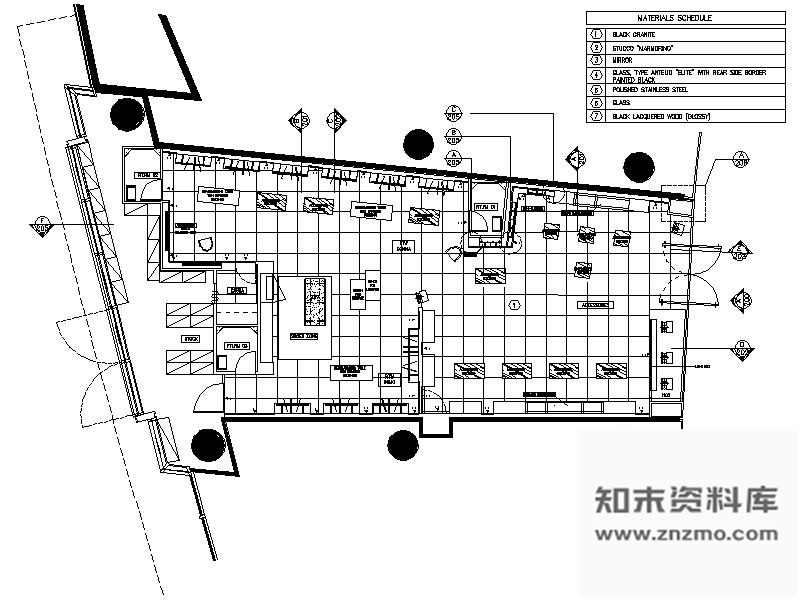 施工图台北某品牌服饰室内专卖店装修图