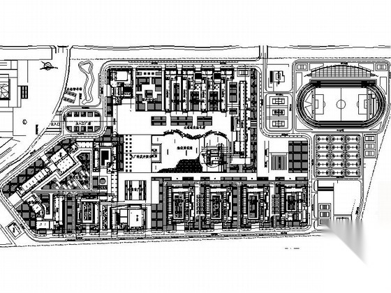 [东莞]大学高校市政景观规划设计施工图 校园景观