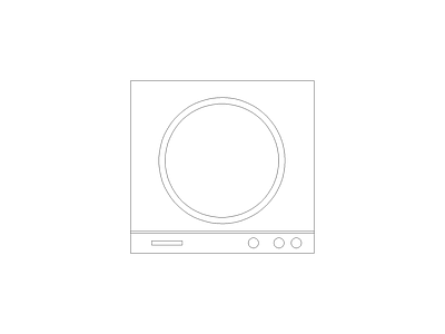 厨房设施 现代家具图块别墅家具图块施工图