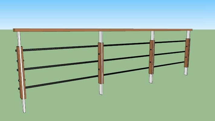 栏杆 草图大师模型