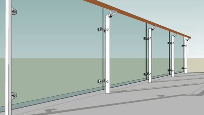 栏杆 草图大师模型