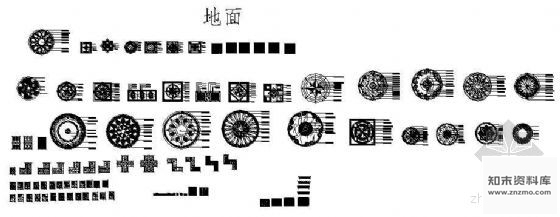 图块/节点地面、天棚大样图