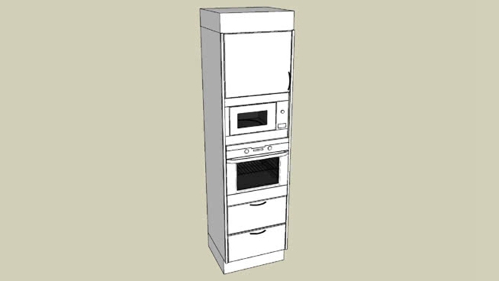 烤箱 草图大师模型