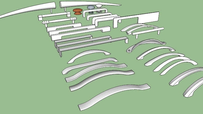门把手 草图大师模型
