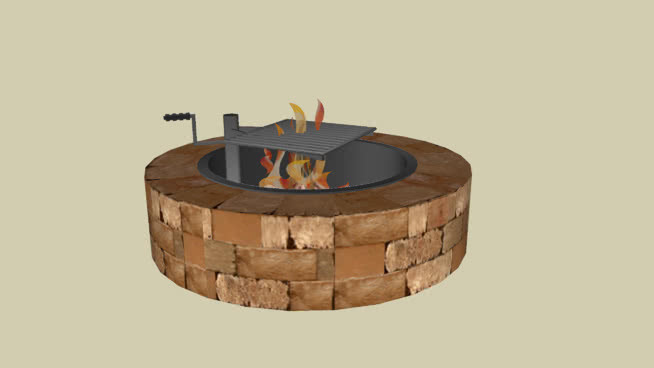 Fire Ring / Fire Pit with Swivel Cooking Grate 蜡烛 台灯 挂钟 炉灶 其他