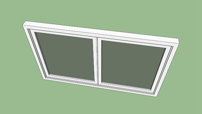 平开窗 草图大师模型