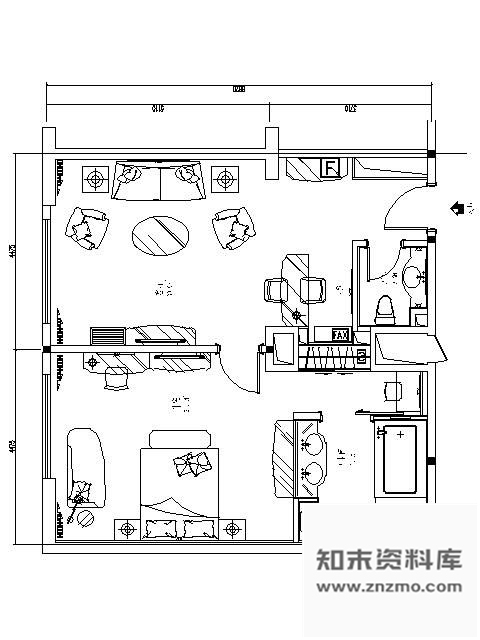 施工图海景酒店套房施工图Ⅰ