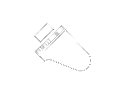 精品室内家具图块施工图 钢琴