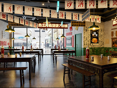 工业火锅店