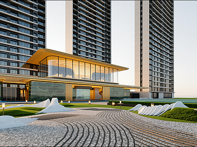 现代售楼处建筑