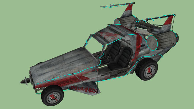 GTA V太空坞 半履带 脱粒机 箱包 收割机 手推车