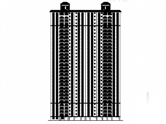 [广西]32层现代风格高层危旧房改住房规划建筑施工图（2...