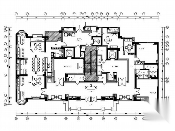[广东]房产公司大厦首层大堂公共区域装修施工图（含物料...