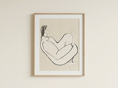 人体线条艺术挂画挂画