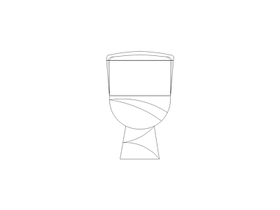 摆件 马桶平立侧面