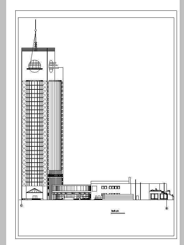 超详细7套宾馆酒店建筑设计施工图CAD