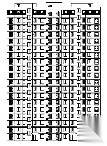 风情花园十八层住宅楼建筑施工图