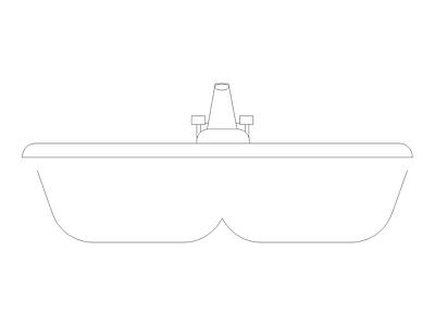 卫浴设施 现代家具图块别墅家具图块施工图