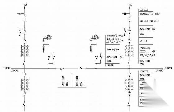 某110KV变电站电气图纸 电气图