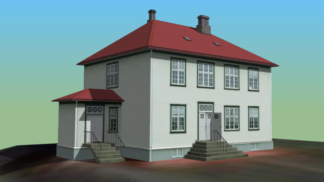 《豪斯医生来kleppur，reykjav铆k，relocated在reykjav铆k市博物馆 灯塔 教堂 屋 修道院