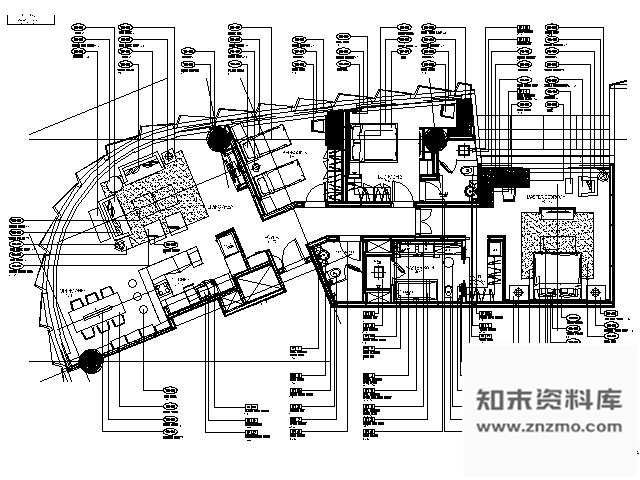 施工图南京某酒店总经理套间施工图