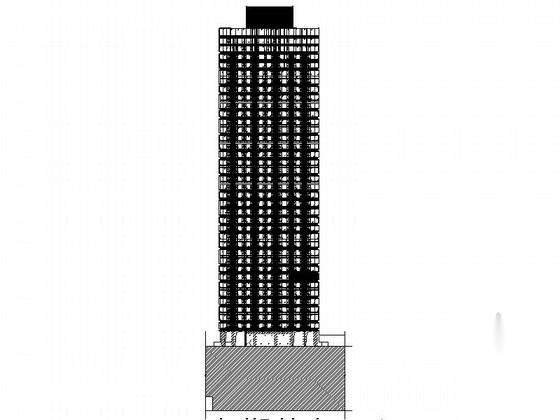 [四川]160米独栋现代风格住宅楼设计施工图（知名建筑设...