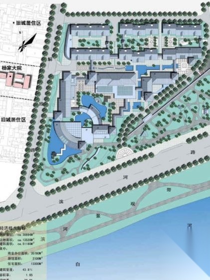 南阳市解放广场色织厂片区规划设计方案 工业园区景观