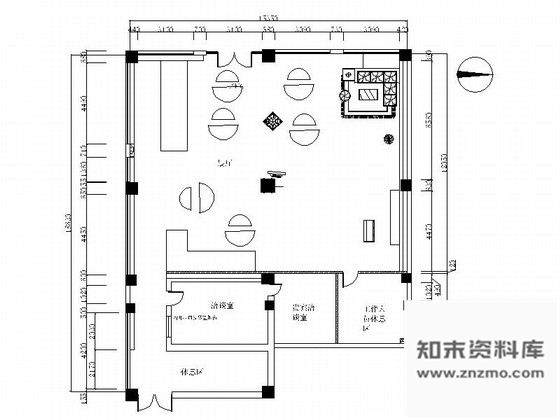 施工图全球性资讯科技公司现代展厅装修施工图含效果