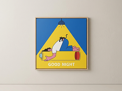 GOOD NIGHT设计挂画挂画