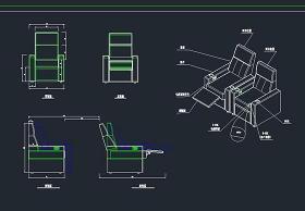 cad坐椅