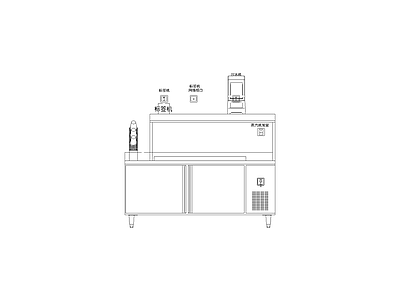 柜子 奶茶店平面图块模块