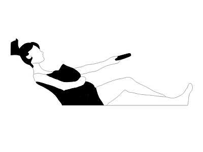 家装人体工程学尺图 人物女性侧躺