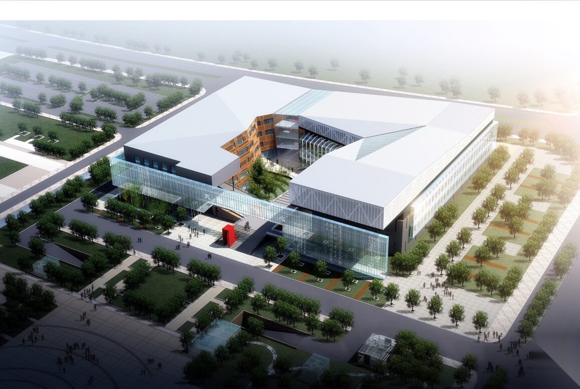 [上海]层层跌落式文体中心及影剧院建筑方案文本（CAD+文... 公共建筑