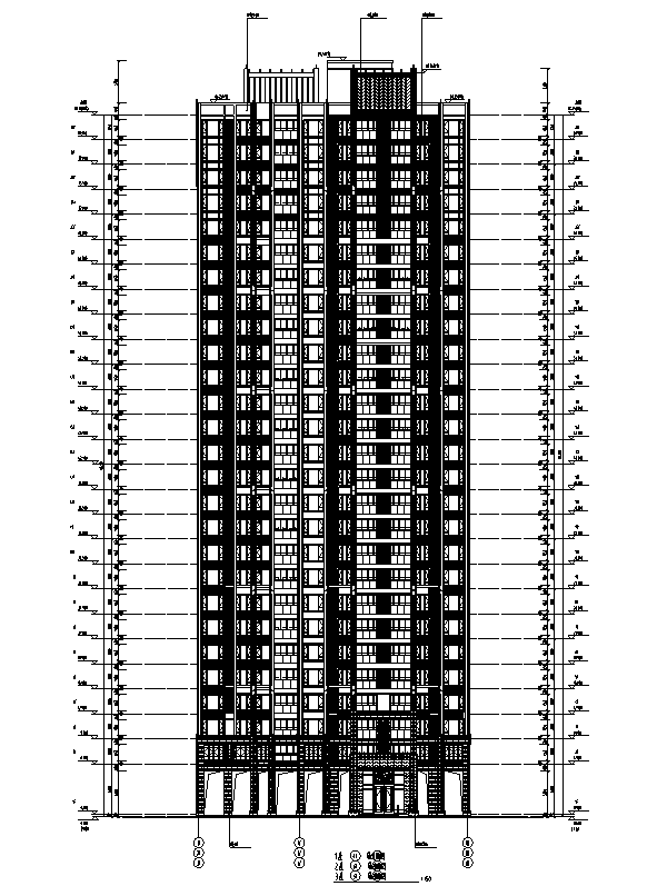 [广东]知名地产住宅及幼儿园建筑施工图（含地下室全专...