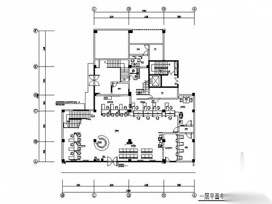 [福建]工商银行某支行室内装修施工图