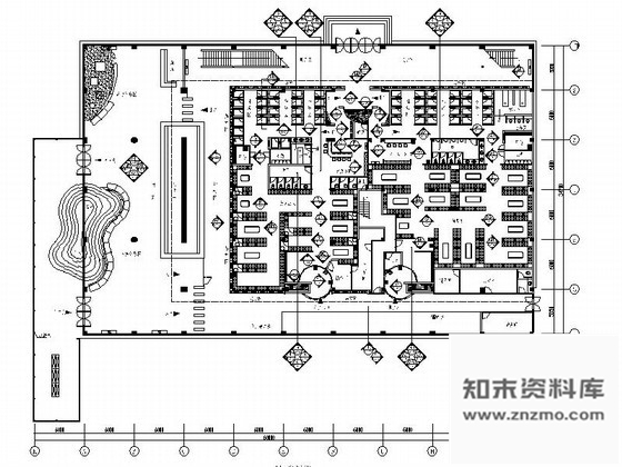 施工图超炫休闲会所室内设计装修图