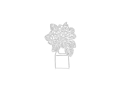 绿植 花瓶花卉绿植装饰摆件图块