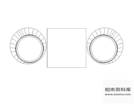 图块/节点休闲对椅图块集
