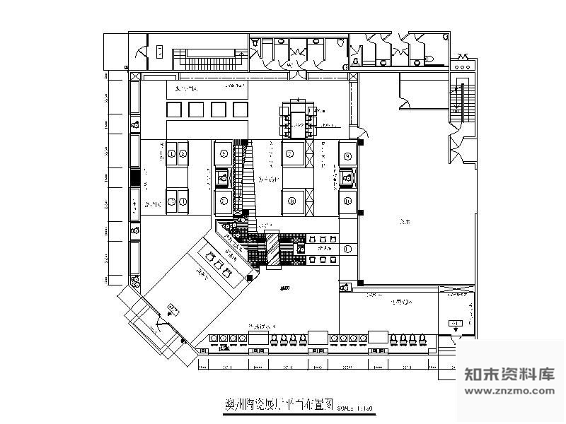 施工图某陶瓷展厅装修图(含效果)