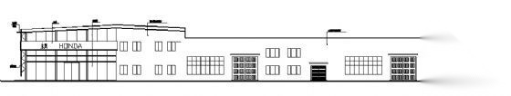 东风本田展厅建筑图
