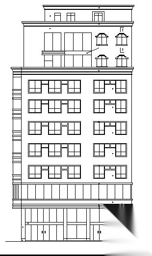 某十层住宅楼建筑方案图